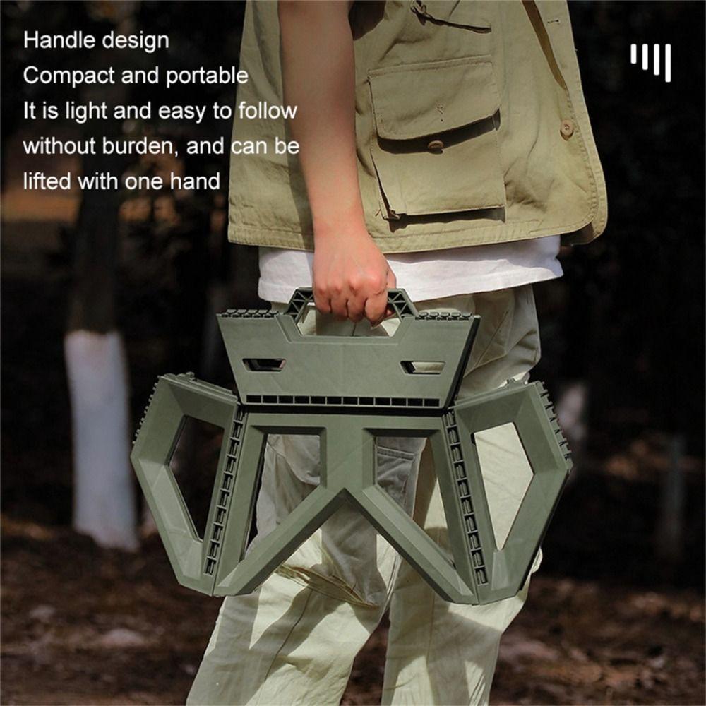 Portable Camping Chair High Load-bearing Fishing Chair Folding Step Stool Climbing
