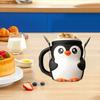 Ice Pint Holder Cute Penguin Ice Cream Pint Cozy with Spoon Slot And Snack Drawer Reusable Ice Cream Holder for Ice Cream Lovers