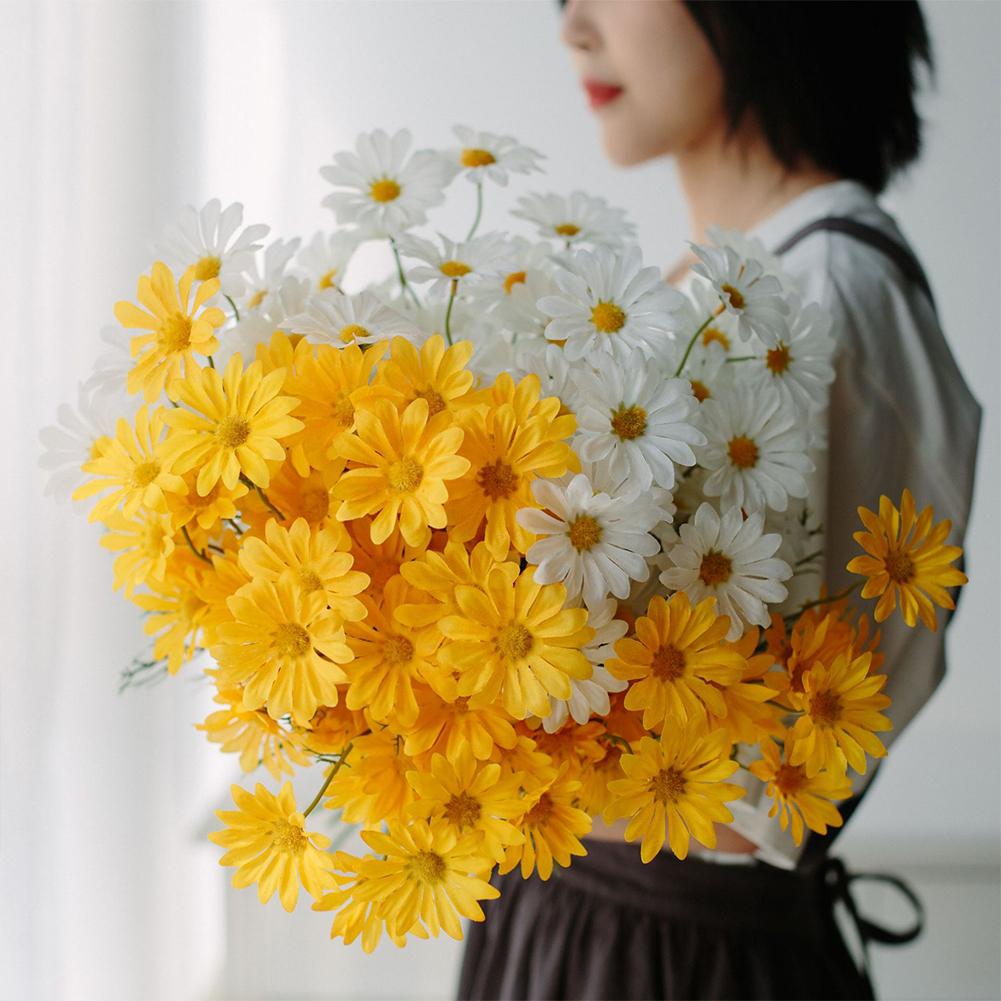 Simulation Small Daisy Chamomile Fresh Fake Dried Chrysanthemum Living Room Decoration