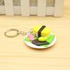 New Japanese Restaurant Sushi Salmon Simulation Food Keychain Pendant Creative Gift