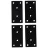 4PCS Stainless Steel, Metal Flat Mending Plate Black Fixing Joining Plate Metal Bracket Bed
