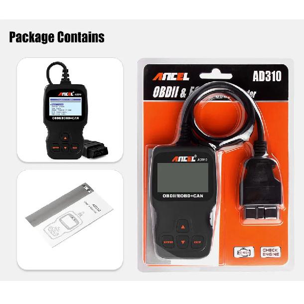 Ancel AD310 Автомобильный Полный OBD2 Диагностический Инструмент OBD 2 Автомобильный Профессиональный Сканер Кодов Проверки Двигателя Авто OBD ll Сканер