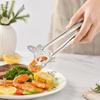 Hollow Out Stainless Steel Food Tongs Portable Kitchen Cooking Tongs  Restaurant Supplies