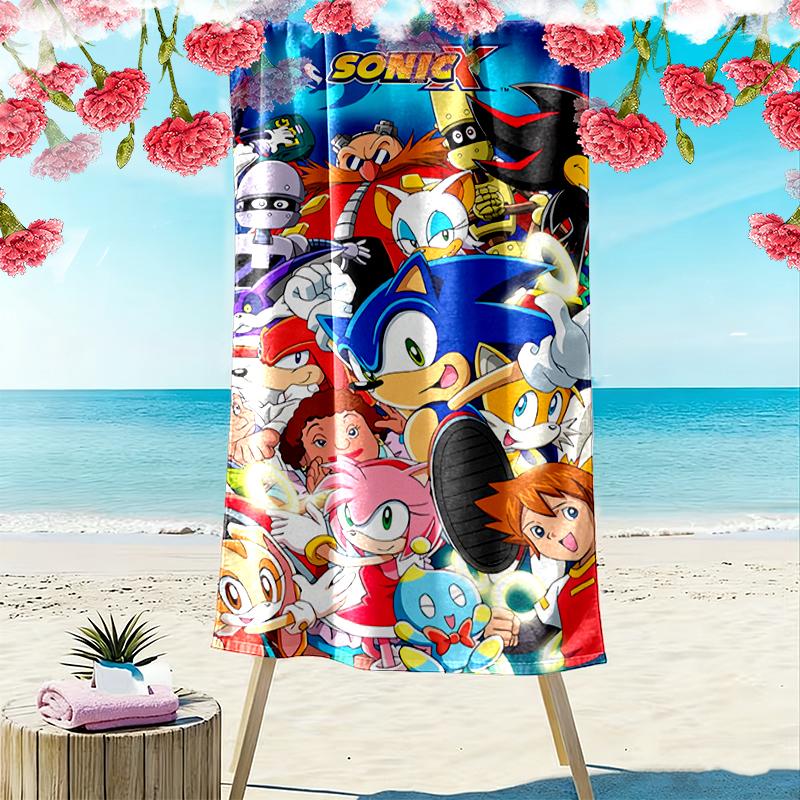 SONIC Beach Towel Perfect for Travel, Outdoor Activities, Swimming, Camping, Hiking