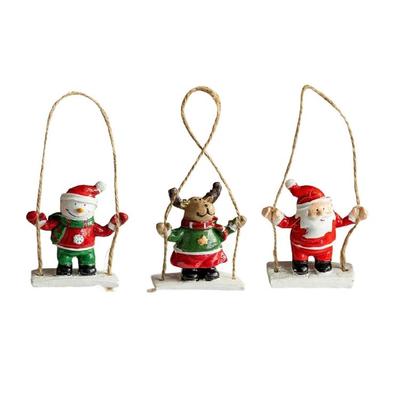 Рождественский подвесной ornament Олень Прочный полимерный Праздничное украшение Легко повесить На елку Дома Фестивальный Подарок