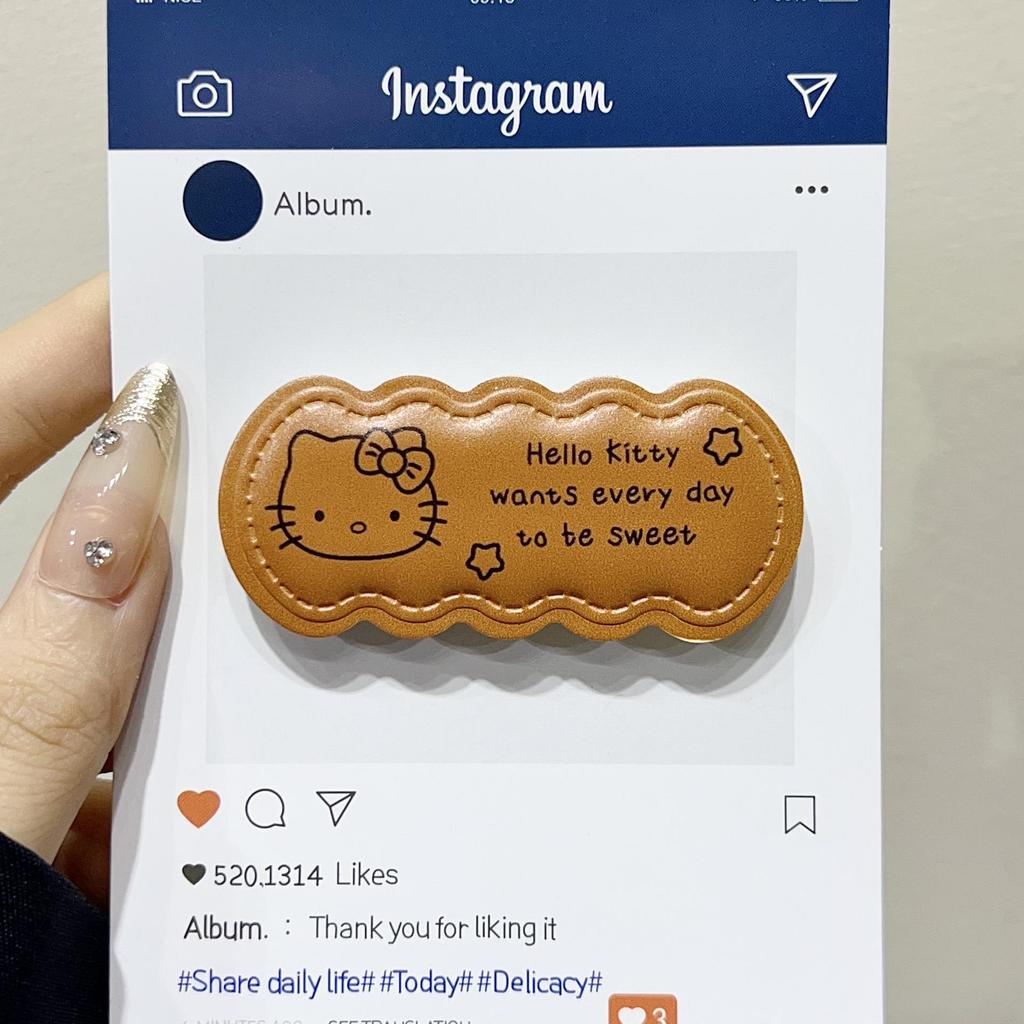 Чехол для телефона Hello Kitty Пингвин Кожаный Волнообразный узор с подставкой