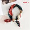 Gifts Women Small Vintage Square Scarf Silk Feel Satin Head Neck Hair Tie Band