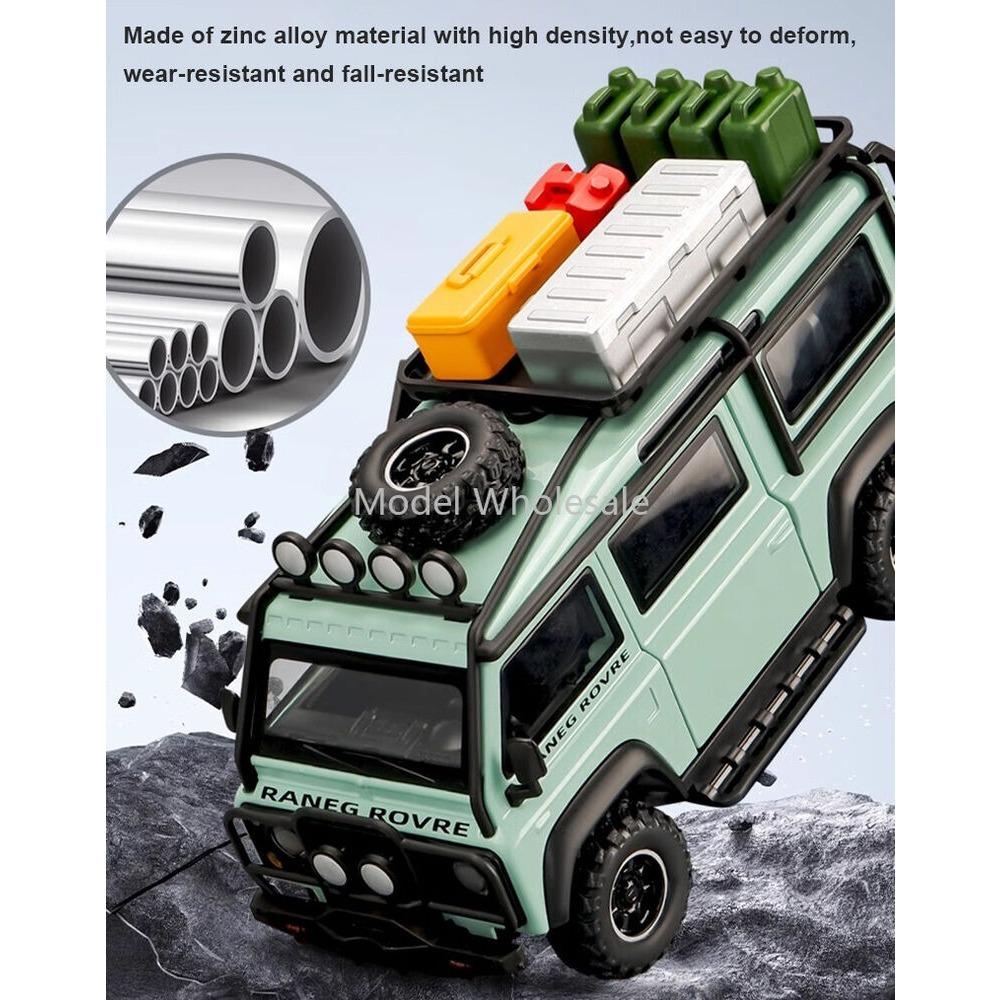 1/32 литой автомобиль для Land Rover Defender Van модель игрушечная машинка со звуком и светом