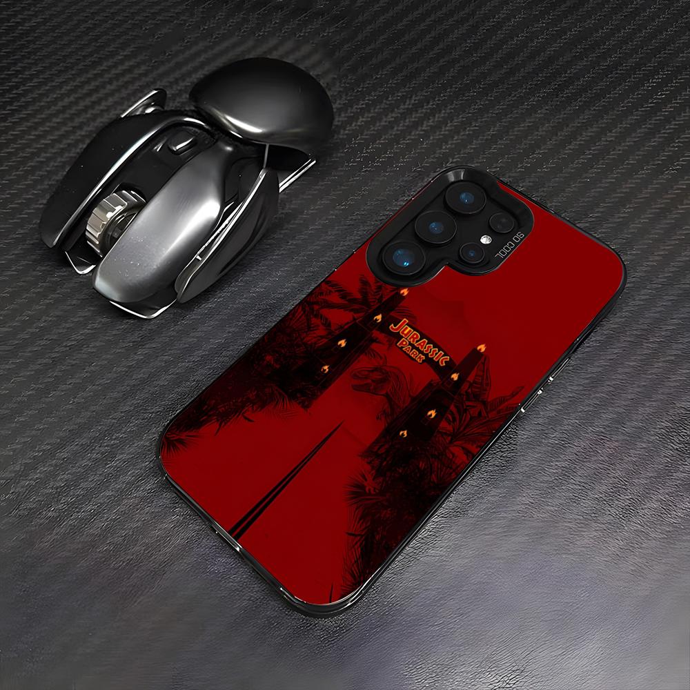 J-Jurassic Park Dinosaur Phone Case For Samsung S26 S25 Plus S20 S20 Plus S22 Ultra S23 FE S21 Plus S21 Ultra Colorful Cover