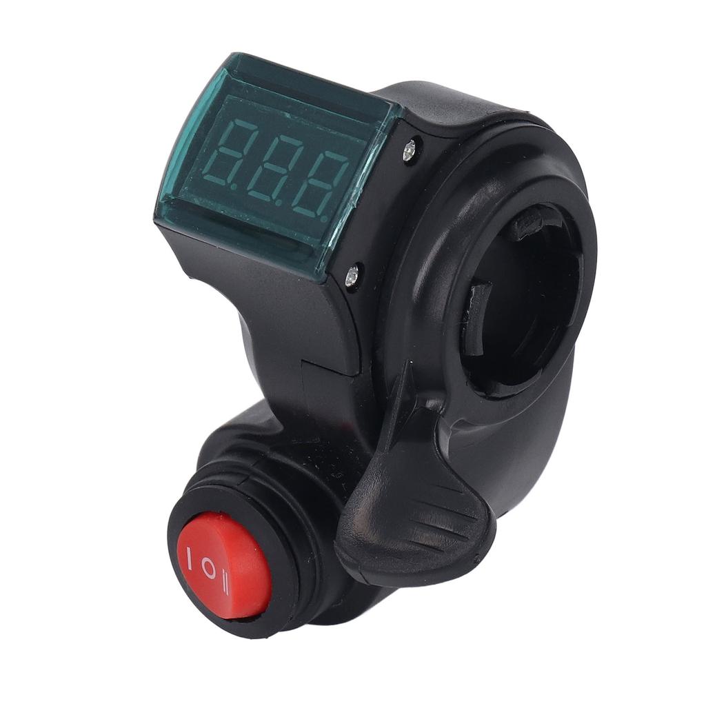 Electric Bike Thumb Throttle 3 Speed Digital Voltage Display Bicycle Hand Accelerator for Mountain