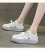 White shoes, women's spring new style, thick sole, height increasing, comfortable, versatile, breathable, internet famous casual sports shoes