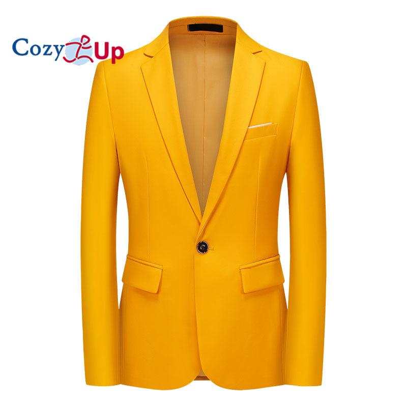 Cozy Up Мужская повседневная куртка-пиджак Slim Fit Спортивное пальто Деловой костюм Куртки на одной пуговице