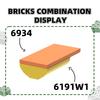 Нетоксичный 33 шт./Лот6191W110314W12X6Изогнутая Полукруглая спинка 12 Отверстий Строительный Блок Moc Цветные Аксессуары Совместимые с Кирпичами DIY Наборами