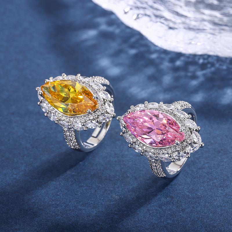 Sace Gems Классическое кольцо из медного сплава с цирконом, женские ювелирные изделия, свадебный подарок для вечеринки