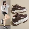 Autumn Women's Shoes High-top Shoes for Women Versatile Thick Sole Height-enhancing Sports and Casual Daddy Shoes