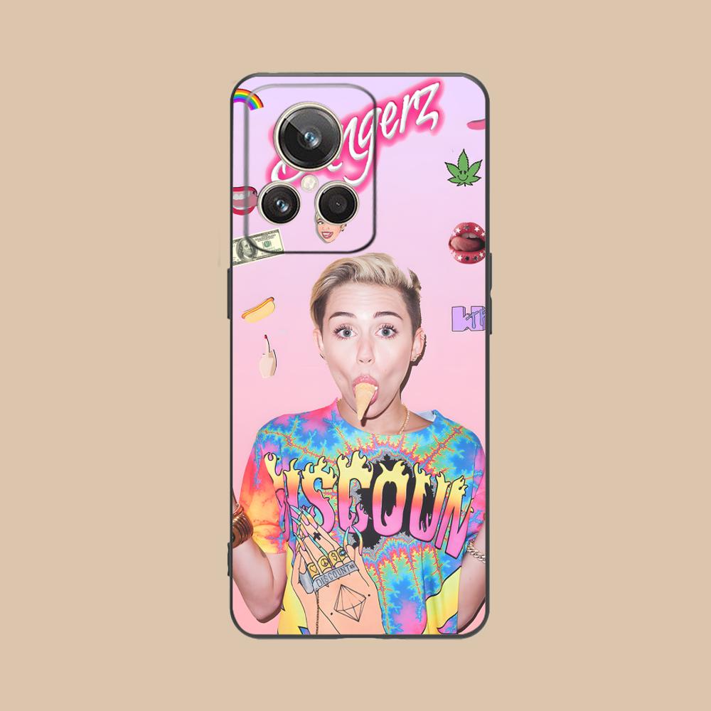 Чехол для мобильного телефона Miley Cyrus для Realme GT 8 Neo Pro C75 73 71 C67 65 C55 53 C35 31 C20 15 Цветной печатный чехол Красивый чехол