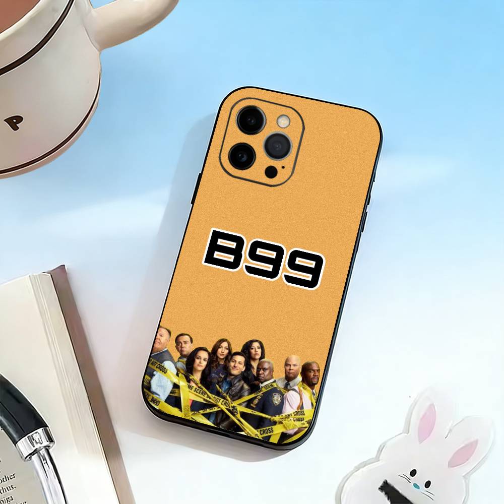 B-Brooklyn Nine 99 Phone Case For iPhone 17, 16,15,14,13,12,11 Plus,Pro Max, Others Soft Black Cover