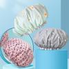 Fashionable Waterproof Double-Layer Cartoon Shower Cap for Women