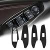 Car Window Lift Switch Panel Cover Trim Sticker Carbon Fiber for Mazda 3 Axela M3 2017 2018 Car Accessories Interiors