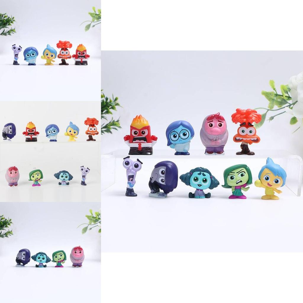 Миниатюрные фигурки эмоций из мультфильма «Головоломка» из ПВХ, коллекционные игрушки, забавные и красочные дизайны