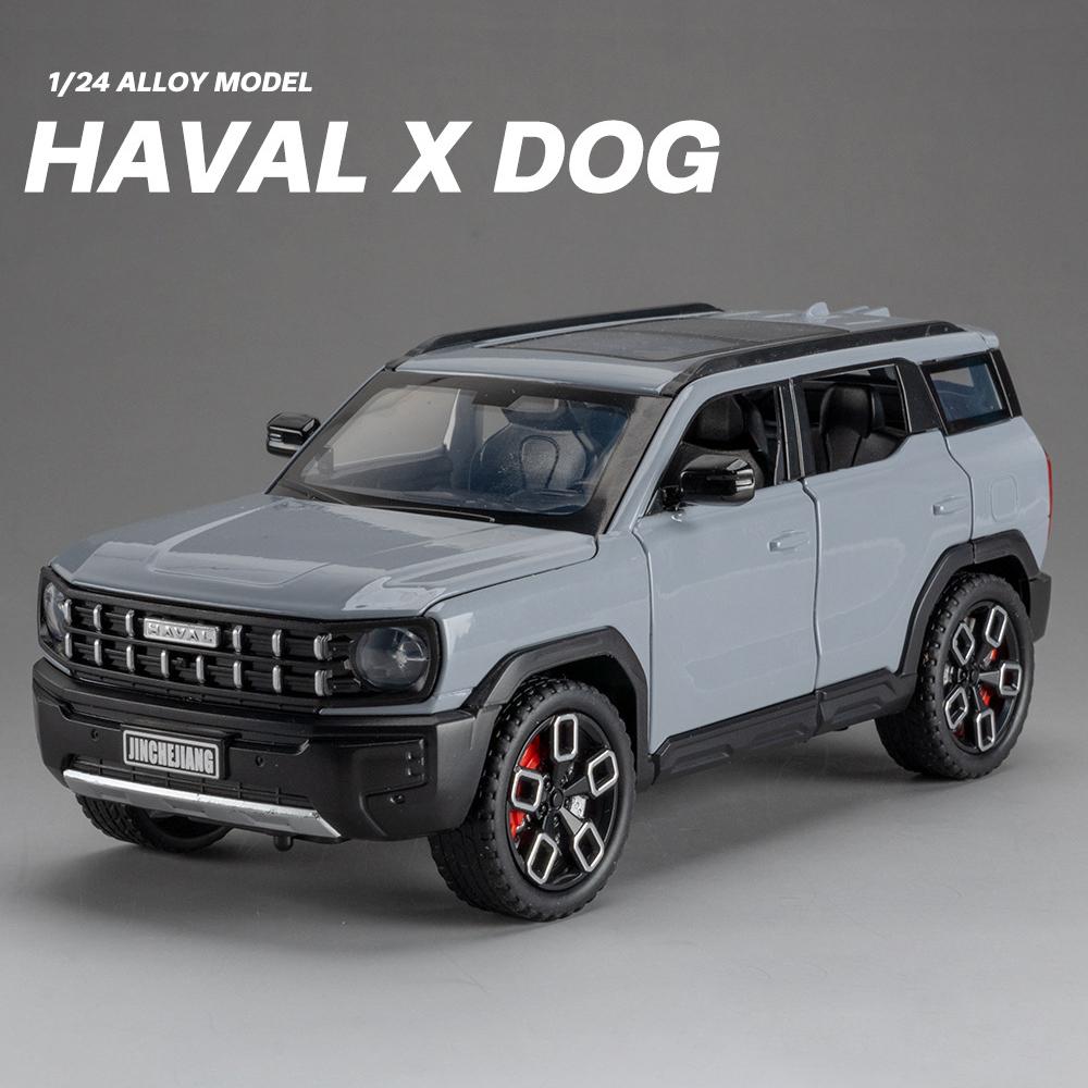 1:24 Haval Kugou Внедорожник Great Wall Motor Модель из сплава Мускул-кар Со звуком и светом Детская игрушка Коллекционные предметы Подарок на день рождения
