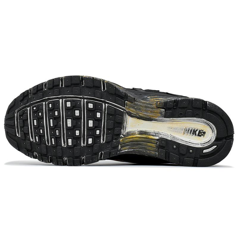 Nike P 6000 Abrasion Resistant Slip Resistant Low top Running Shoes Women's Black Gold BV1021-106(Team679-)