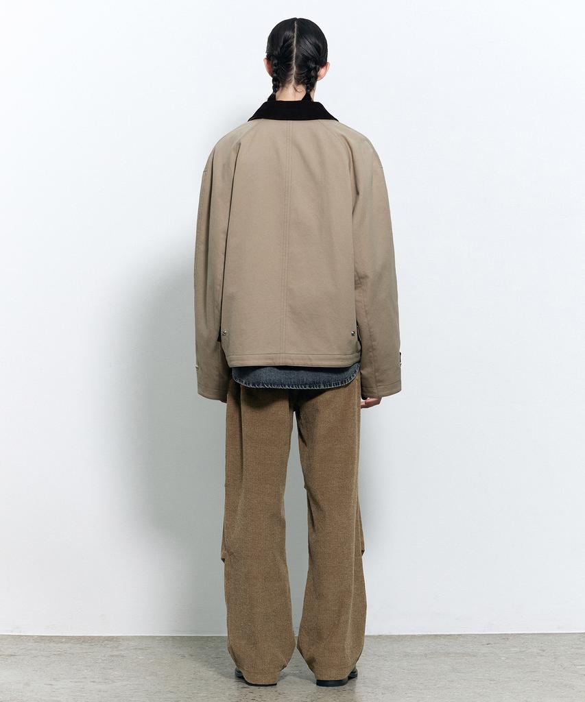 INSILENCE Corduroy Fatigue Pants Ash Brown