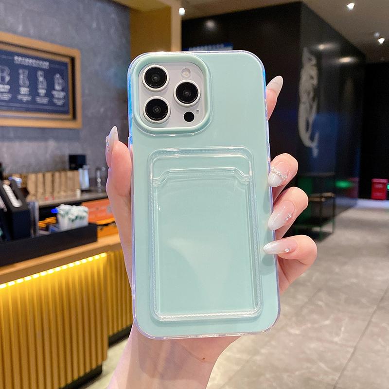 3 в 1 Упаковка для карт и фото Чехол для телефона Для For Iphone 17 Air 16 1 13 13 12 11 Pro Max Держатель-кошелек Прозрачная противоударная задняя крышка