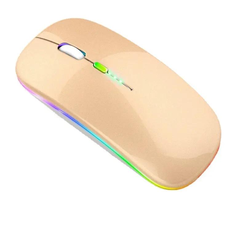 New Bluetooth Wireless Mouse with USB Rechargeable RGB Mouse for Computer Laptop PC Macbook Gaming Mouse Gamer 2.4GHz Portable