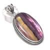 Флюорит Драгоценный камень 925 Стерлинговое серебро Ювелирная подвеска 2,56"