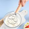 Dough Mixer Stainless Steel Dough Whisk with Wooden Handle Easy-to-clean Bread Whisk for Home Kitchen