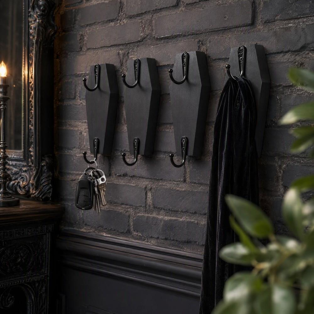 No-drill Wall Mounted Hanger Punch Free Door Storage Hook Wood Door Hanger Hooks Closet