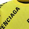 Balenciaga Крупная вязаная кофта оверсайз с принтом логотипа по всей поверхности 657401T32007440
