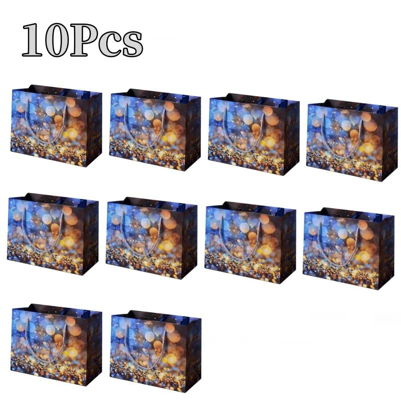 10 шт. Счастливое время Подарочный пакет Упаковочный мешок День рождения Сумочка конфеты бумажный пакет сумка для хранения Рождественский фестиваль