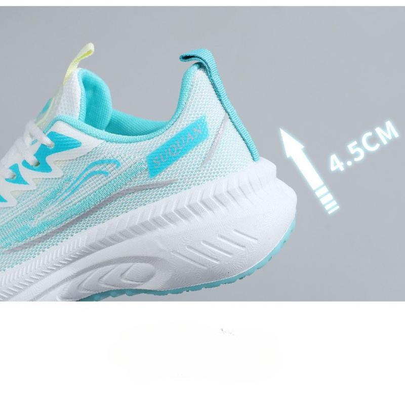 Модная дышащая женская обувь на толстой подошве, повседневная модная легкая обувь для бега в тон