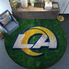 Los Angeles Rams Round Area Rug,Carpet Rug for Living Room Bedroom Sofa Playroom Decor,Non-slip Floor Mat