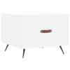 VidaXL Table basse blanc 50x50x40 cm bois d'ingénierie 829332