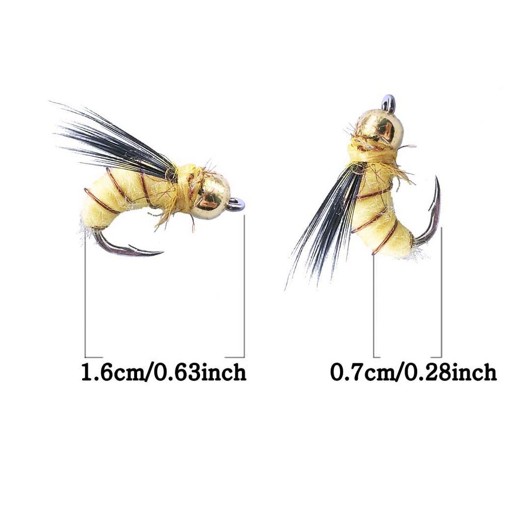 10/15/20/25 шт. разноцветные приманки для ловли форели нимфы нахлыстом, мокрые мухи, крючок нимфы, приманки для подледной рыбалки, искусственные наживки для насекомых