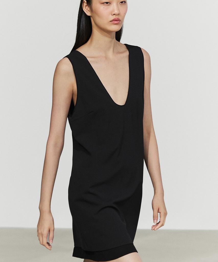 Masimodutti Double Fabric Midi Dress