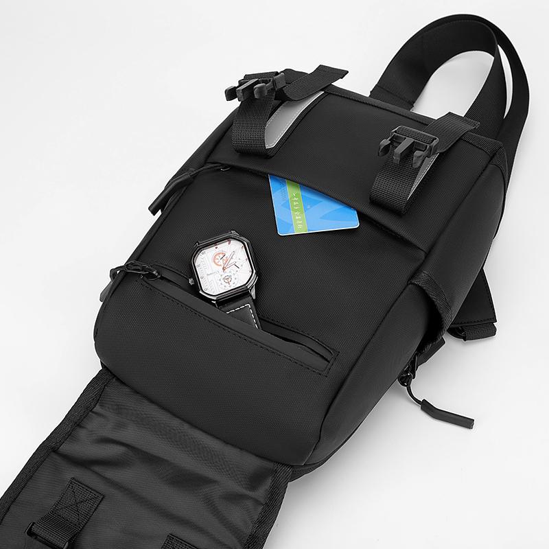 Нагрудная сумка мужская большая вместительная сумка через плечо для поездок на работу