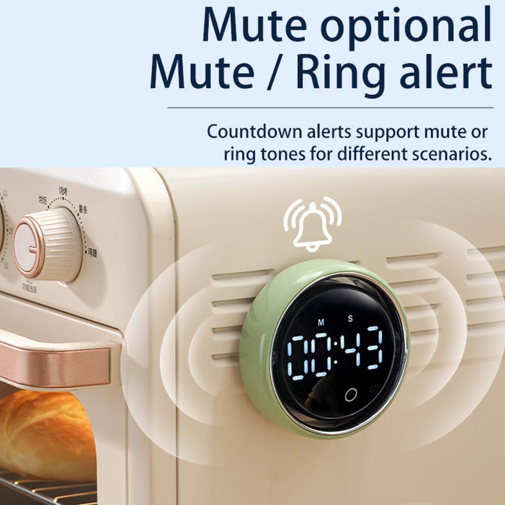 New Portable Smart Voice Magnetic Countdown Digital Kitchen Timer Rechargeable Student Self Discipline Study Reminder Timer3