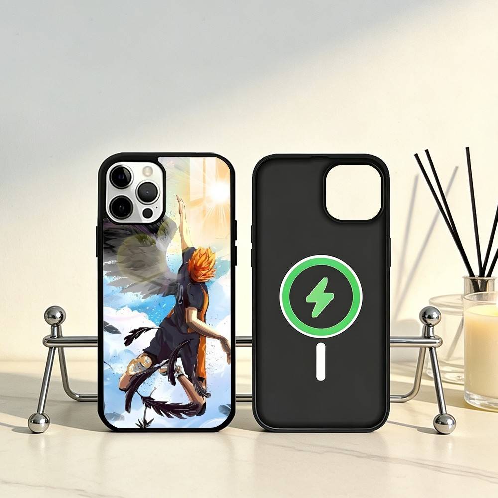 E-Epic Volleyball Haikyuu Phone Case For iPhone17,16,15,14,13,12,11 Plus,Pro Max Magnetic For Magsafe Wireless Charging