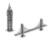 Metal Earth Fascinations Big Ben Tower and Golden Gate Bridge Puzzle 3D En Métal
