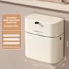 Slim Wall-Mounted Trash Can - High-Capacity, Lidded & Space-Saving for Kitchen, Living Room & Toilet