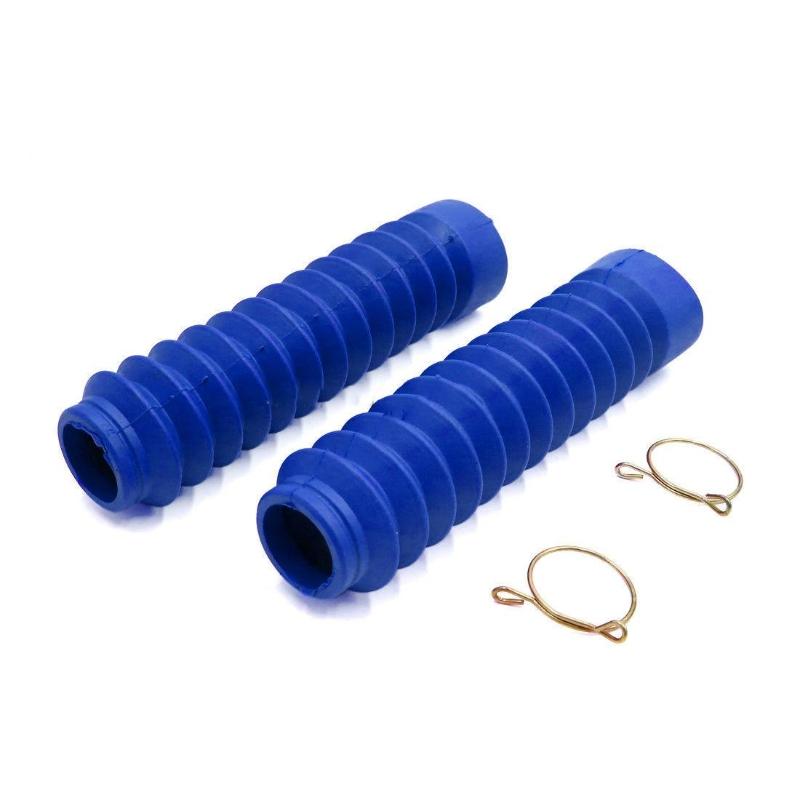 1 Pair 205mm Universal Motorcycle Rubber Front Fork Shockproof Dust Cover Gaiters Gators Boot Shock Protector