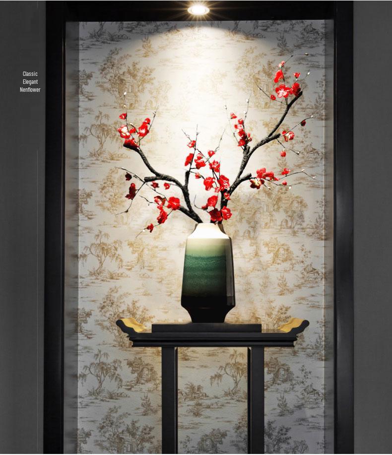 Zen-Inspired Dried Flower Vase for Dining Table and Living Room Display