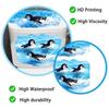 Removable Penguin Sticker Self-Adhesive Bathroom Decal Toilet Sticker  Kitchen Refrigerator Door