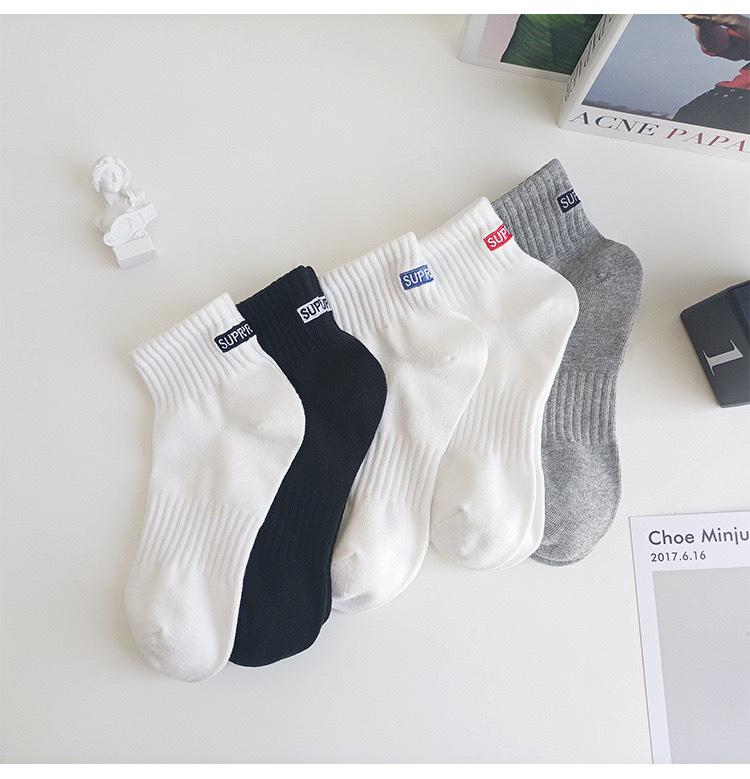 «Унисекс белые низкие спортивные носки – универсальные, модные, однотонные короткие носки для весны и лета»