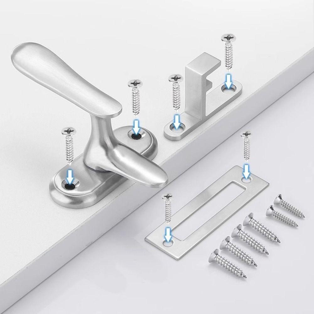 Hardware Door Sash Lock Stainless Steel Window Latch Handle Security Bolt Latch Windows