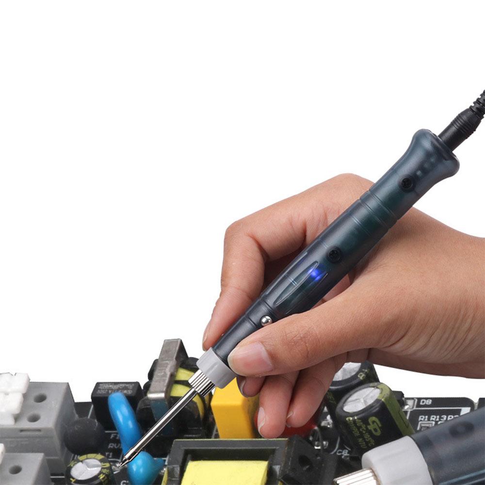 5V 8W Mini Portable USB Electric Powered Soldering Iron Pen Tip Touch Switch